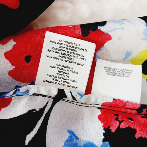 Blouse Size 2XL Romantic Casual Bloomcore Preppy Resort Vacation Vibrant Whimsy - Picture 15 of 16